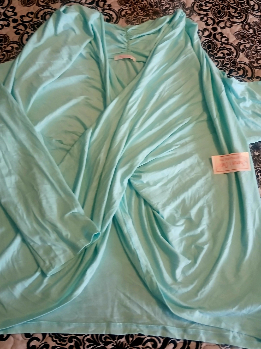 Light Aqua Women's Wrap Cardigan - Brand Unspecified